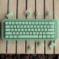 Marble 104+38 SA Profile PBT Doubleshot Crystal Keycaps Set for MX Keyboard White / Cyan / Blue / Green